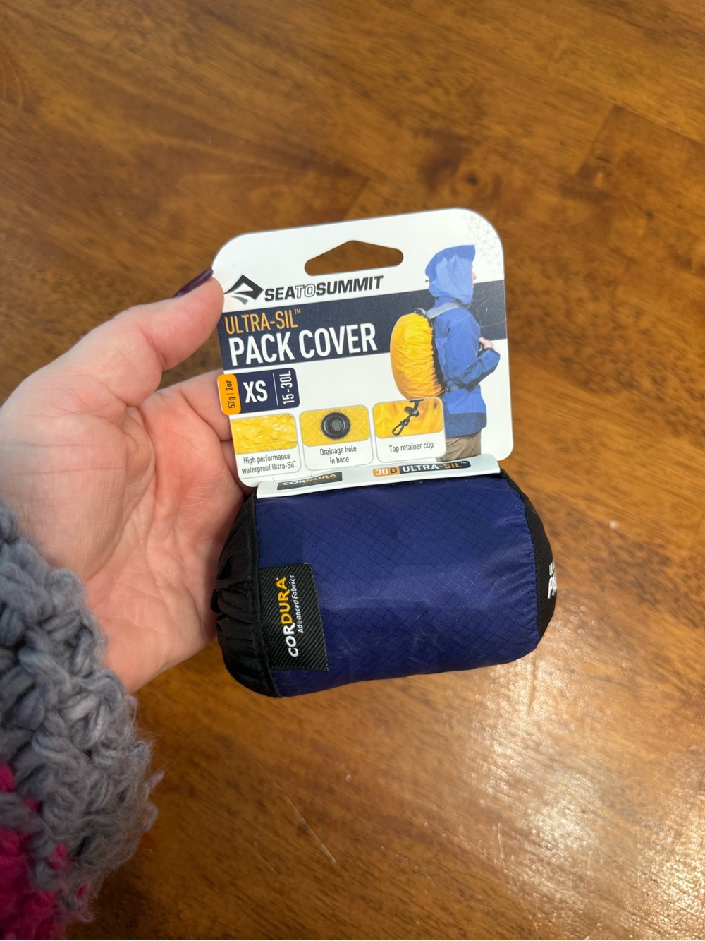 Sea to Summit Ultra-Sil Pack Cover XS Blue Backpack Rain Cover Cordura 15-30L